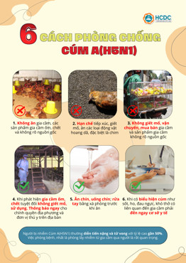 6 cách phòng chống cúm A (H5N1)